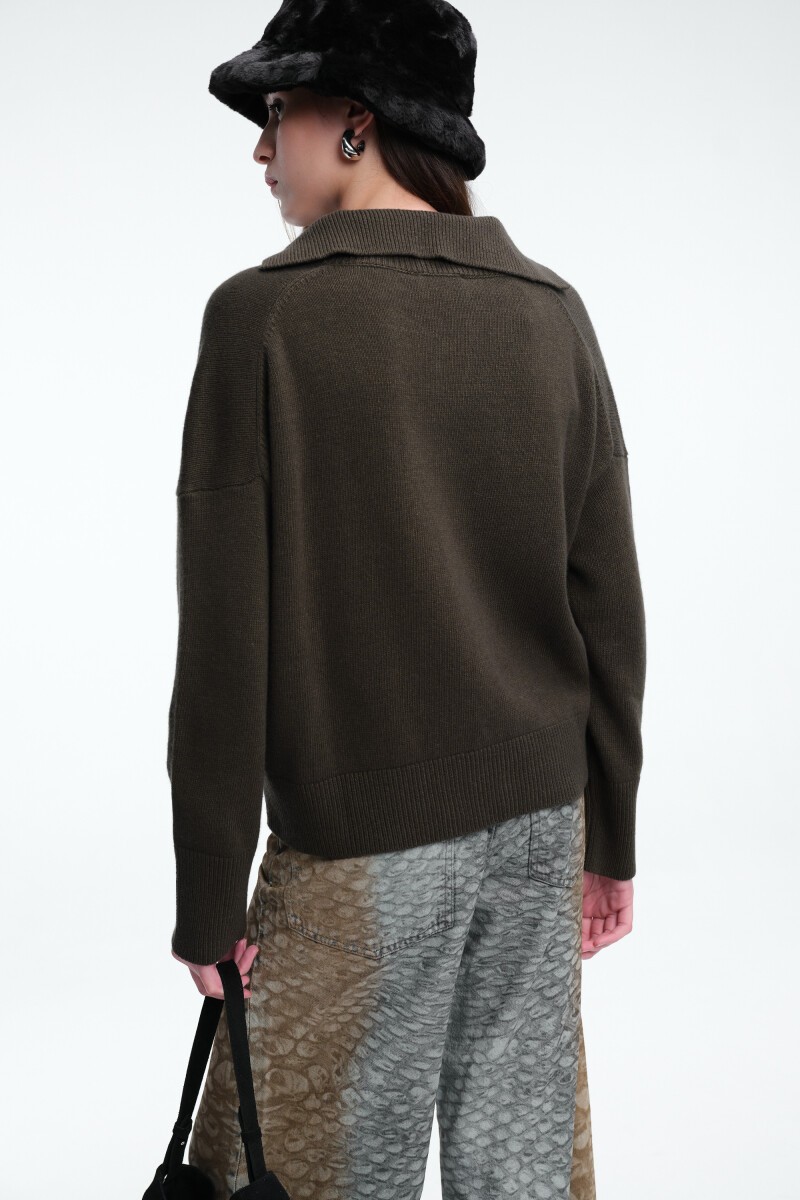 SWEATER COLLAR Verde
