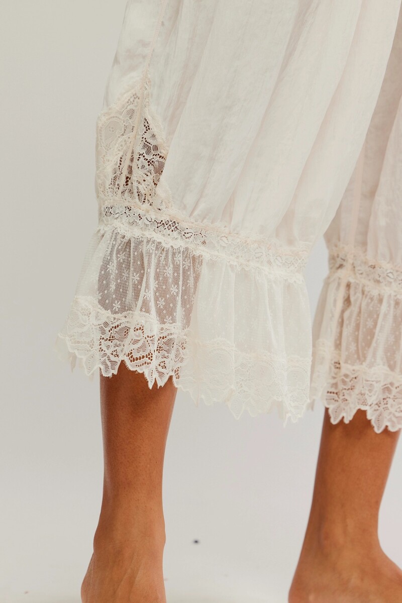 PANTALON LOUNGE FOREVER YOUNG Blanco