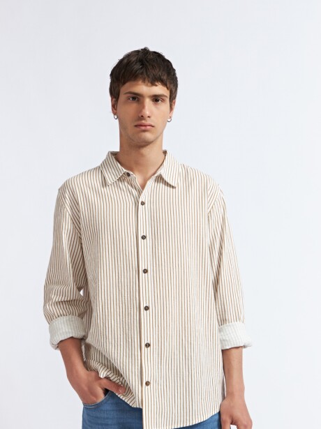 CAMISA BRAD BEIGE