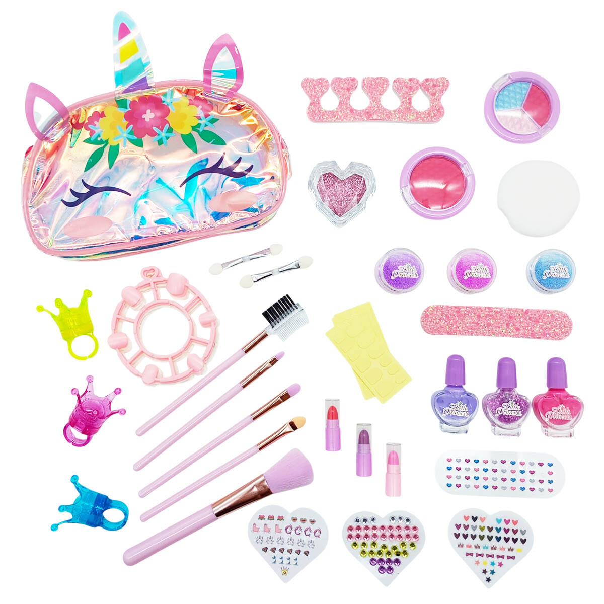 Set Maquillaje Completo Infantil C/ Estuche Esmaltes 