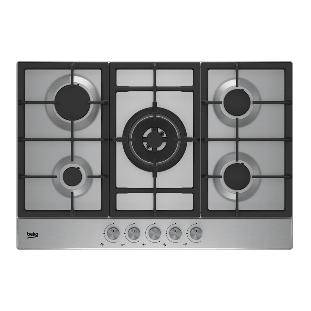 ANAFE GAS INOX 5H - GAS GRIS BEKO HIAW75225SL 