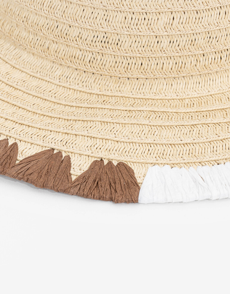 Sombreros Sombrero Efecto Rafia - Combinacion Bicolor