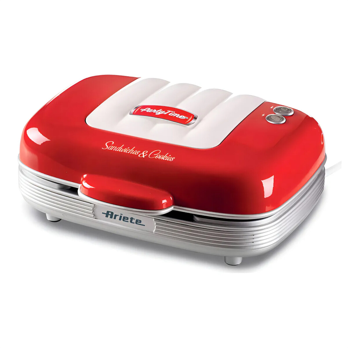 Sandwichera Aariete Multifunción Sandwich Muffins Donuts - SANDWICHERA ARIETE ROJA 1460061 