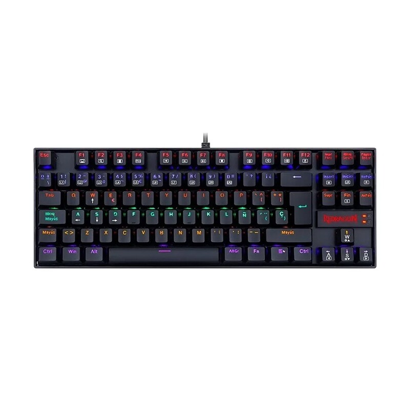 Teclado Gamer Redragon Kumara Rainbow Black Switch Red Teclado Gamer Redragon Kumara Rainbow Black Switch Red