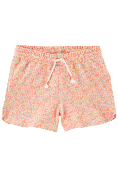 Short de algodón, con cintura elastizada, diseño floral. Talles 6-14 Sin color