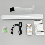 Lámpara pared LED inalámbrica USBC 3tonos +control ILU00129