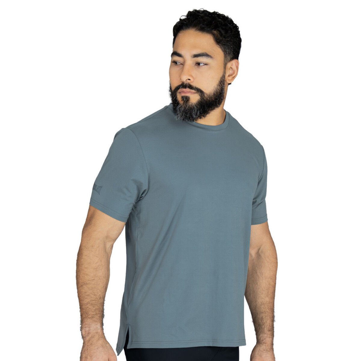 TSHIRT MEN POLY/SPX EVERLAST E-DAY P. S. BEIGE - Bluette 