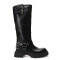 Bota de Mujer Miss Carol HARBOR de caña alta con hebillas Negro