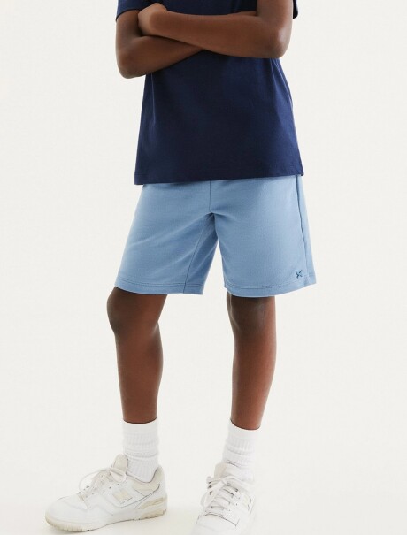 BERMUDA BÁSICA INFANTIL AZUL