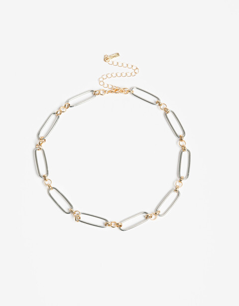 Collares Cortos Metal Collar Corto Metal Biplating - Dorado