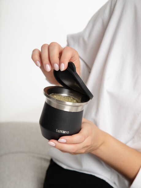 Mate Acero Flap Negro