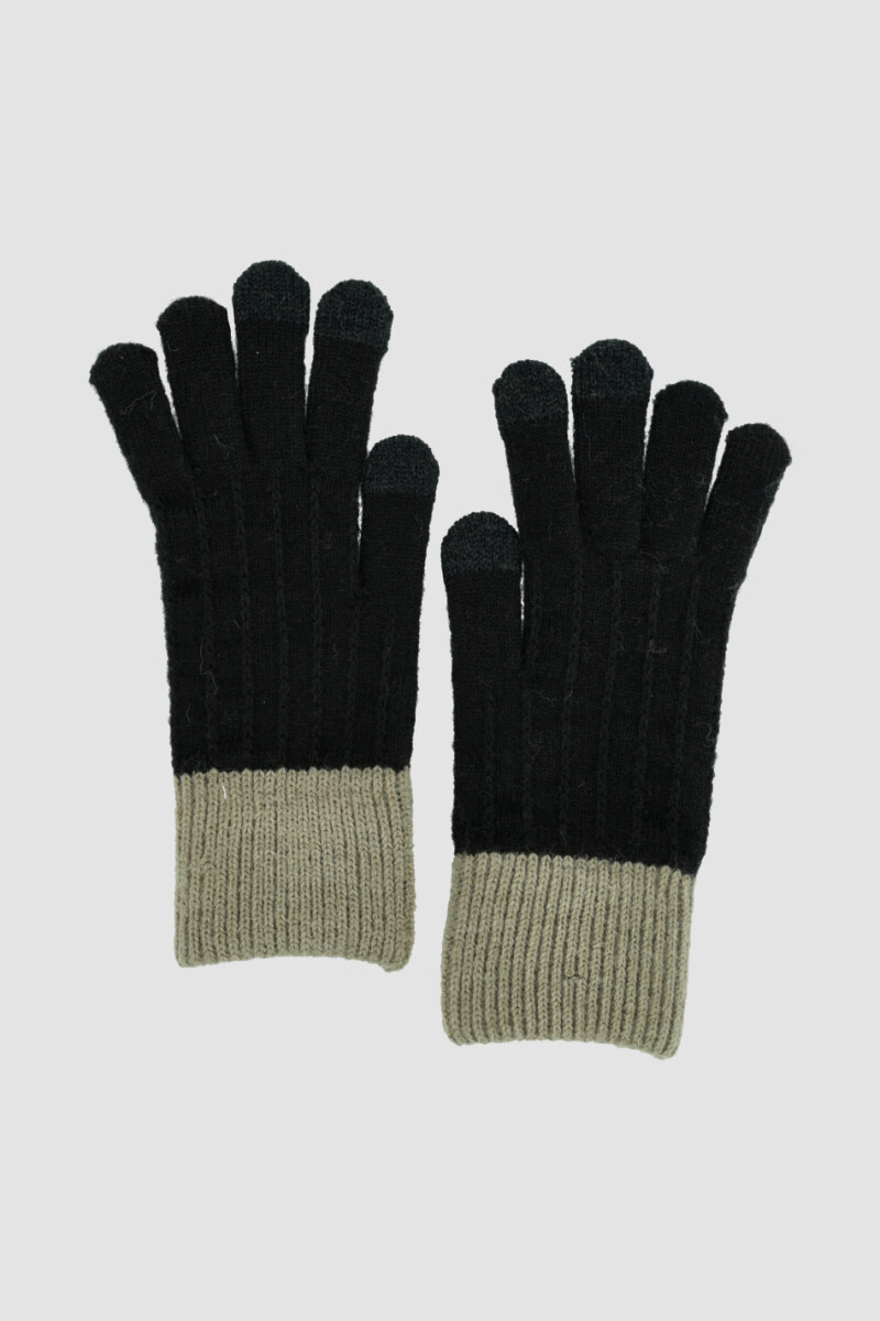 Guantes cable c - Negro 
