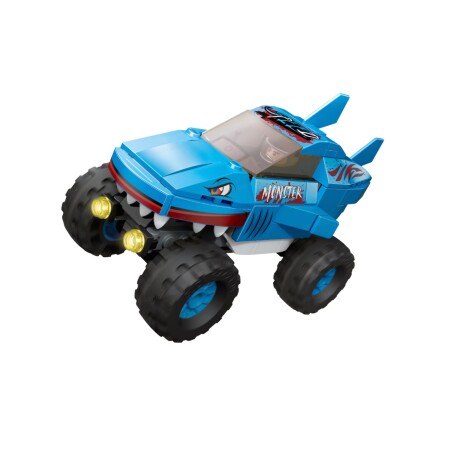 Bloques monster truck animals tiburón