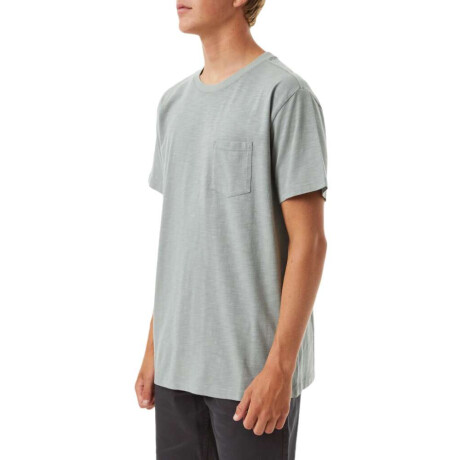 Remera Katin Slub Base Grey Green
