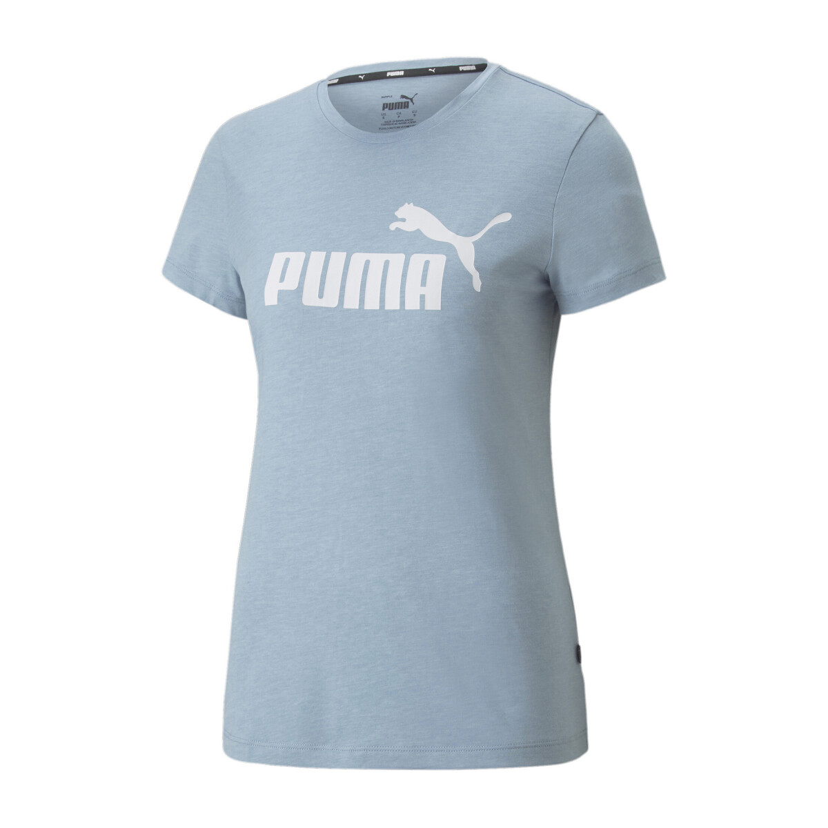 Remera Logo Wns Puma - Azul/Piedra 