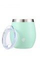 MATE TERRANO ACERO C/ TAPA 130ML VERDE AGUA