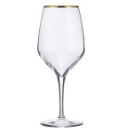 SET 6 COPAS VINO 580CC BORDE DORADO NAPA PASABAHCE SET 6 COPAS VINO 580CC BORDE DORADO NAPA PASABAHCE