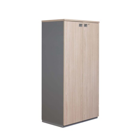 ARMARIO ALTO MADERA GRIS WORK 2 PUERTAS