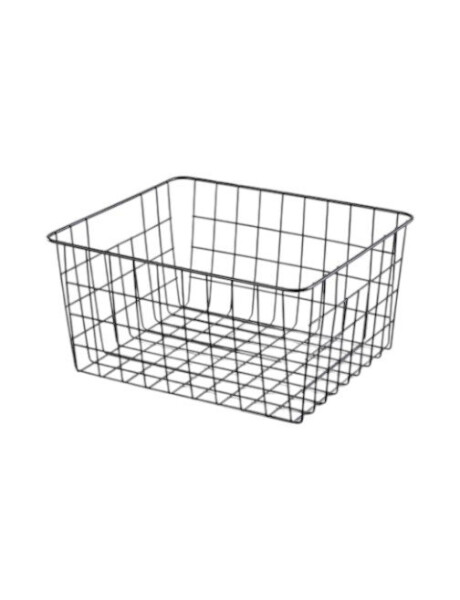 CANASTO 32X28X16CMS ACERO NEGRO CANASTO 32X28X16CMS ACERO NEGRO