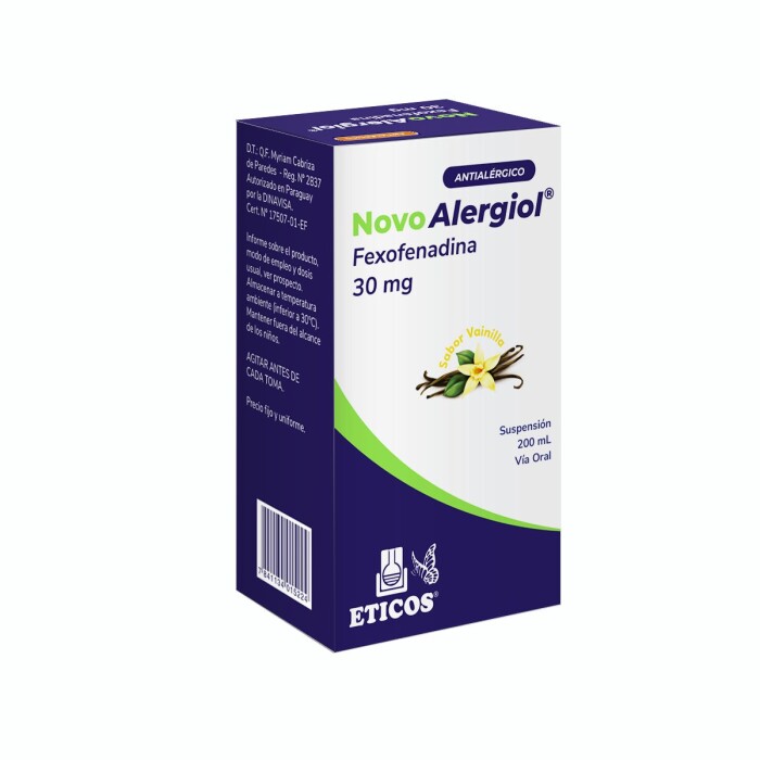 NOVO ALERGIOL SUSP. 30 MG FR. X 200 ML. única