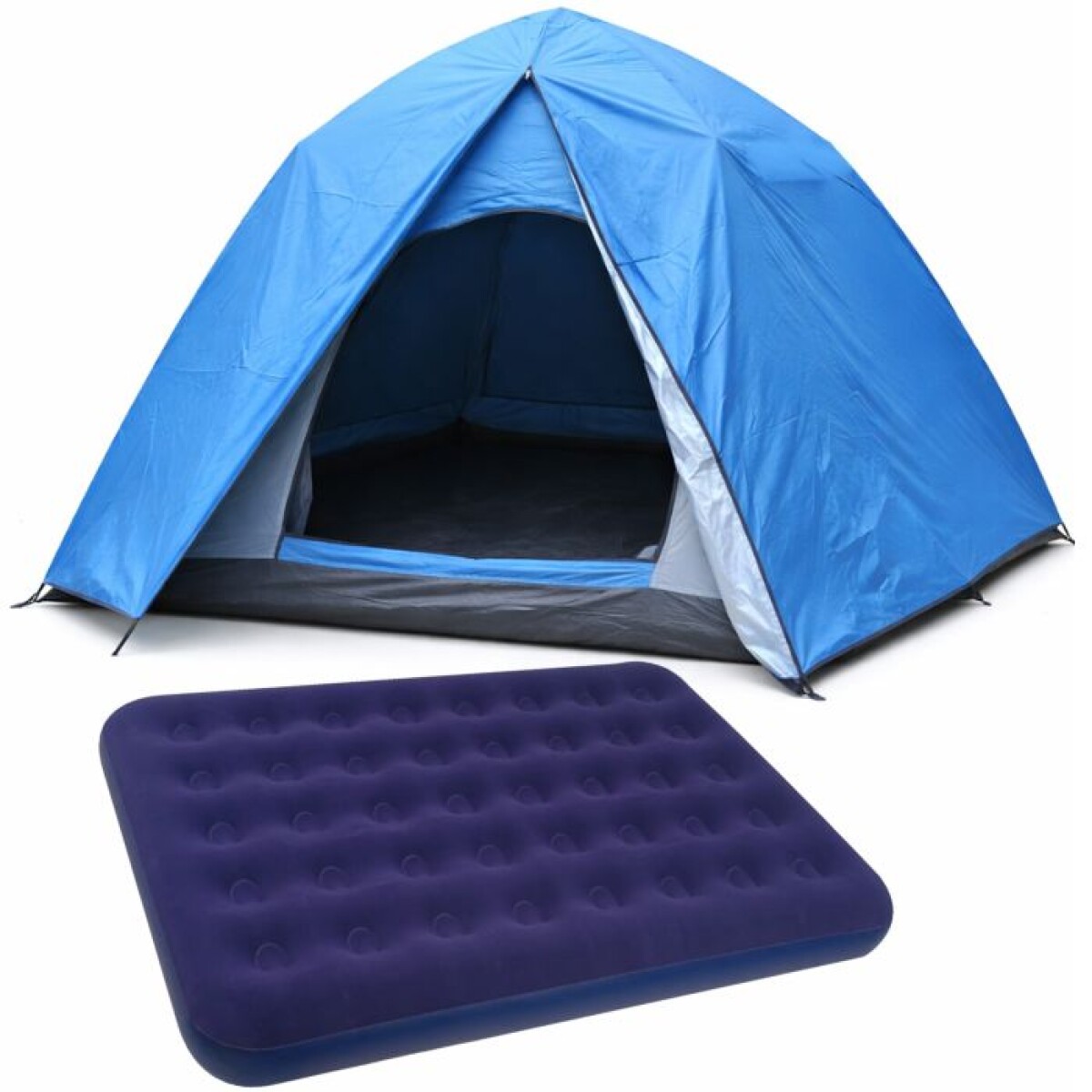 Carpa Automática 4 Personas Sobretecho Y Colchón 2 Plazas 