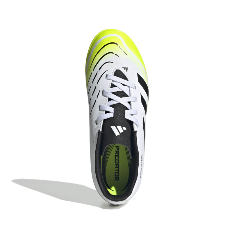 Championes Futbol Adidas PREDATOR de Niños - JH8862 Negro Blanco-verde Limon