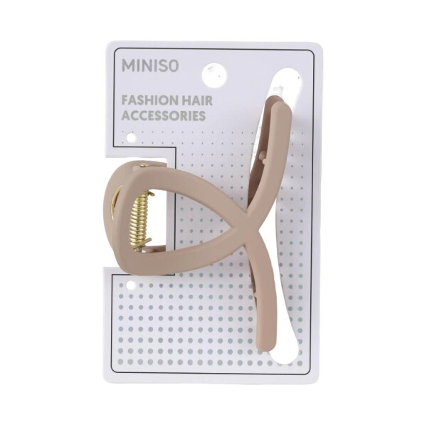 Pinza de cabello beige