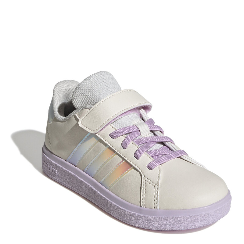Championes Infantiles Adidas Grand Court 2.0 Natural - Lila