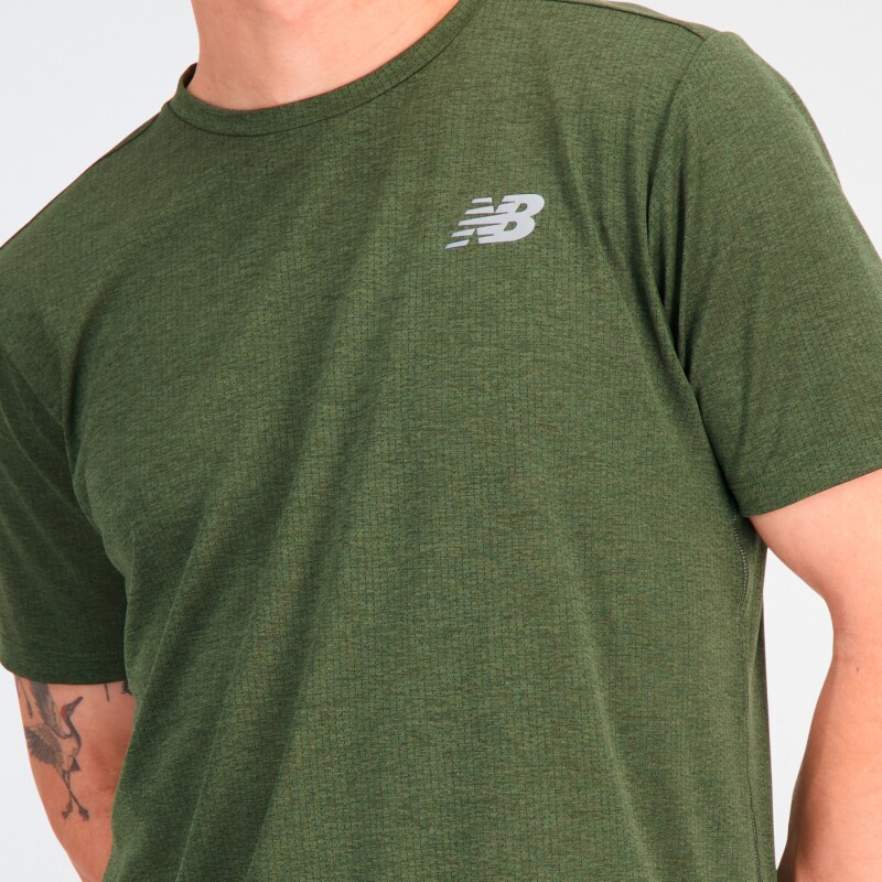 Camiseta Impact Run Sleeve de Hombre Verde