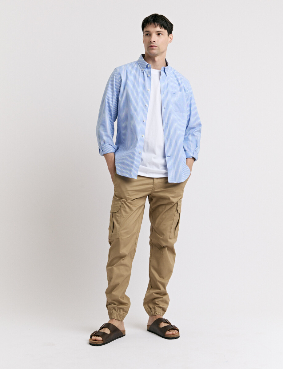 080557 PANTALON HARRINGTON LABEL Beige