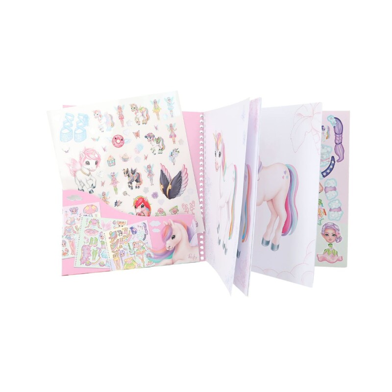 Libro con stickers Top Model - Dress me up Unicornio