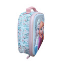 Lunchera Disney Frozen Celeste - Rosado - Gris Piedra