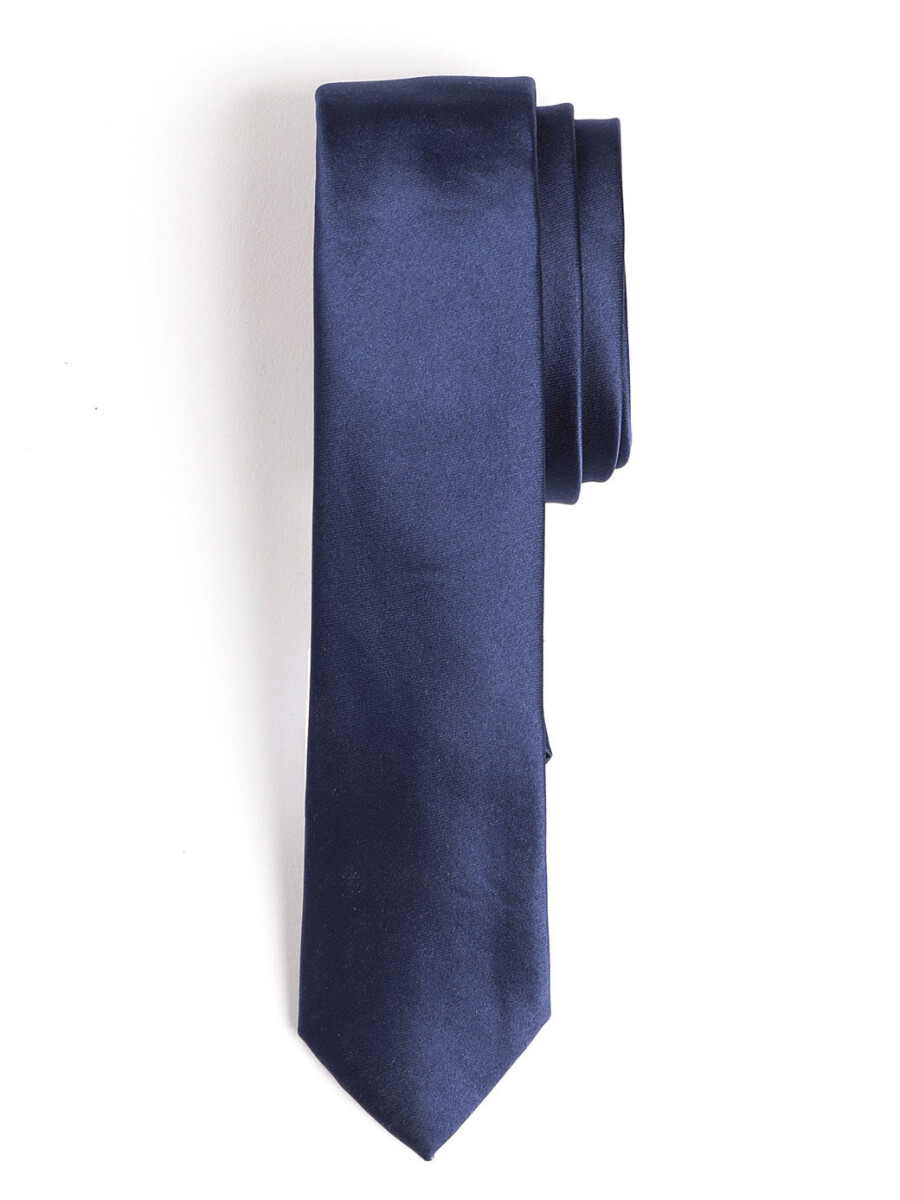 CORBATA LISA HARRINGTON LABEL - Azul Oscuro 