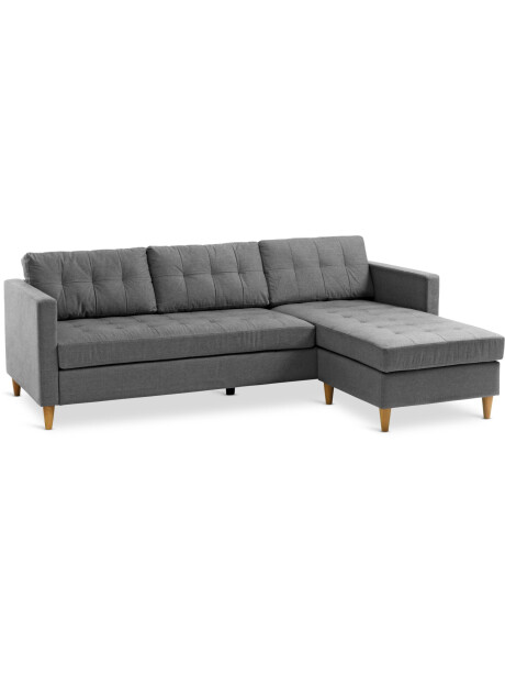 Sofá FALSLEV chaise longue tela gris Sofá FALSLEV chaise longue tela gris