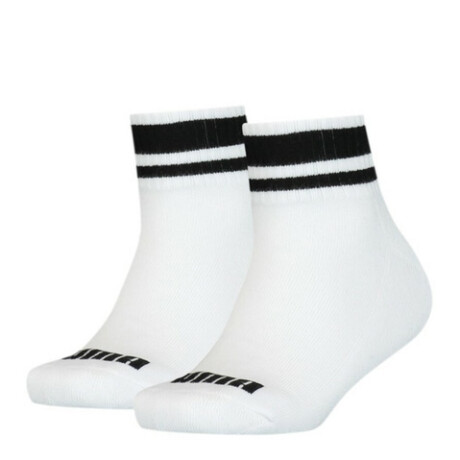 Medias x2 Kids Clyde Quarter Blanco/Negro