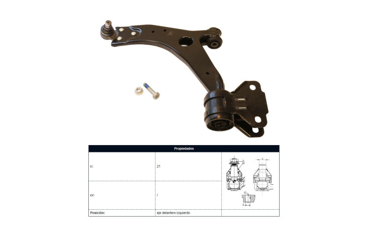 Parilla De Suspension Delantera Ford Focus 11-25 Izq Parilla De Suspension Delantera Ford Focus 11-25 Izq