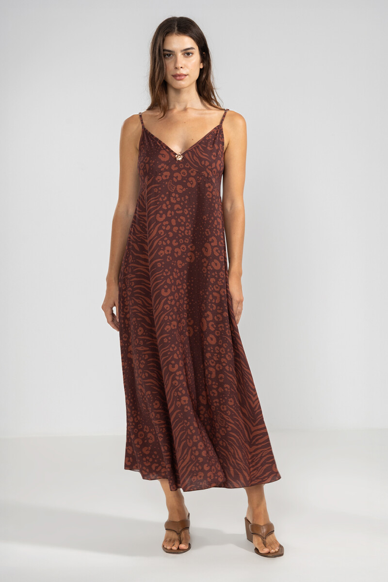 FLO DRESS Marron