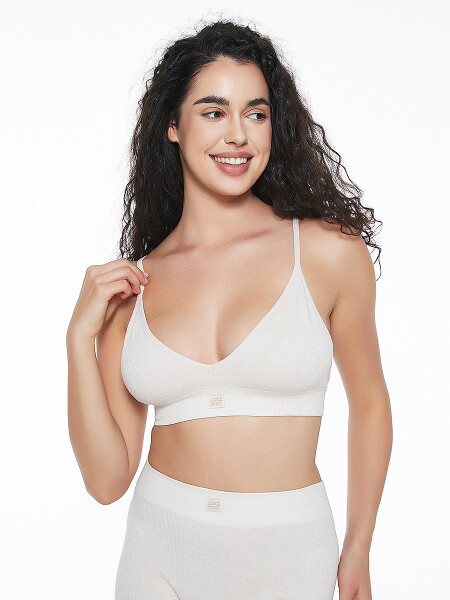 TOP SEAMLESS GIA BEIGE MELANGE