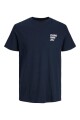 Camiseta Vibes Estampado Discreto Navy Blazer