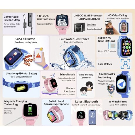 Reloj Smartwatch Deportivo Blackview Resistente Z10 Azul