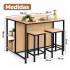 Barra Desayunador Movi Con 2 Butacas Esh0004c BARRA DESAYUNADOR + 2 BANQUETAS ESH0004C