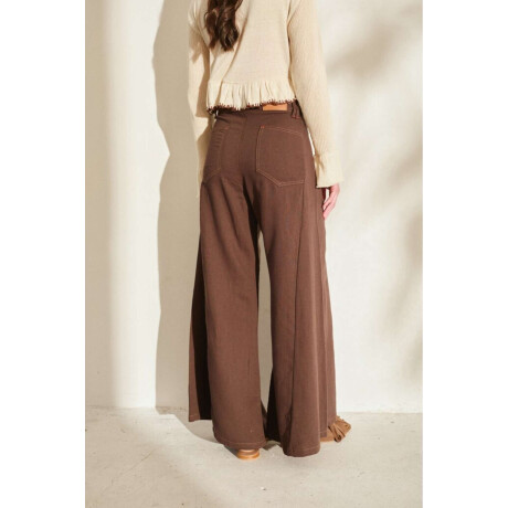 Pantalon Wide Xl Linen Ss26 Marron Ibarra