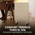 Estufa Radiador Aceite Panel Calefactor 600w Temp. Regulable Blanco