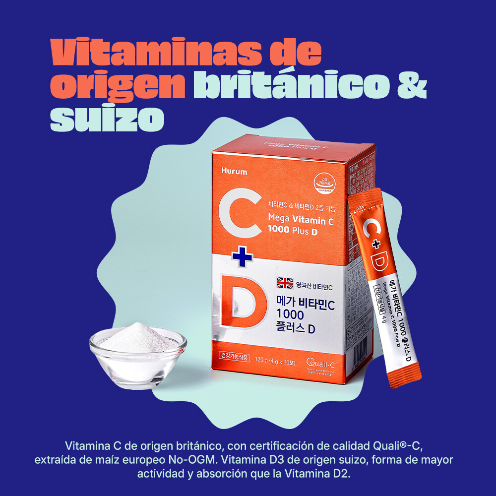 Mega Vitamina C + D Mega Vitamina C + D
