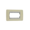 PLACA CON BASTIDOR 3 MODULOS MARFIL SLIM PLACA CON BASTIDOR 3 MODULOS MARFIL SLIM