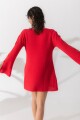 Vestido Tira Knit Rojo