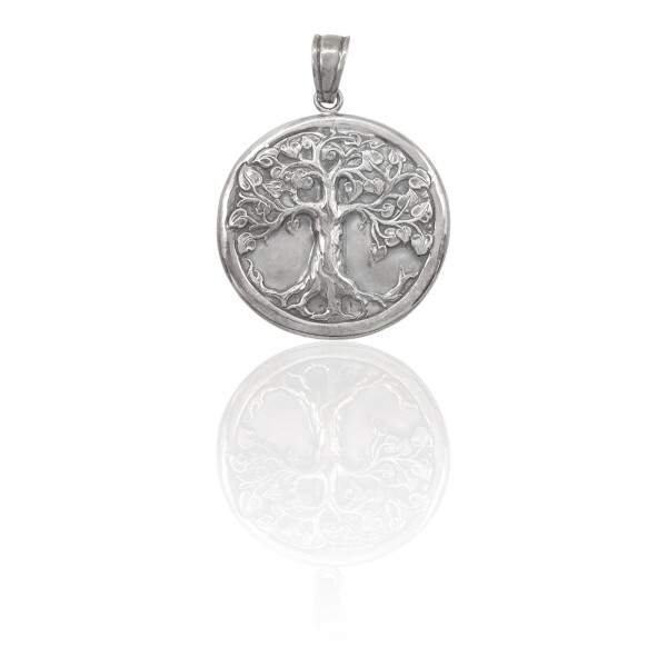 Dije Colgante Arbol de la Vida-Plata 925 inflada-Sin Piedra-CP4579 Sinpiedra