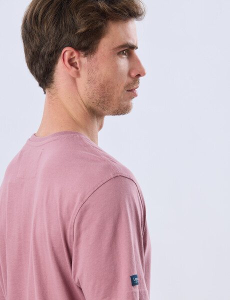 REMERA BÁSICA DE ALGODÓN Rosa Oscuro