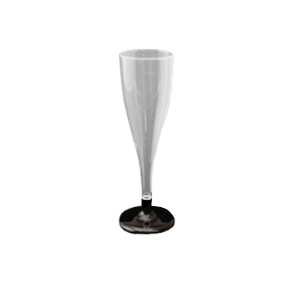 COPA CHAMPAGNE BASE NEGRA 130 CC. NEGRO