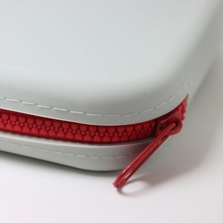 Neceser de silicona con cierre - 21x12x3cm Gris